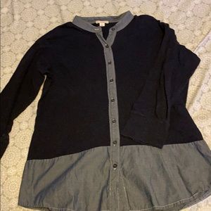 Denim gap blouse